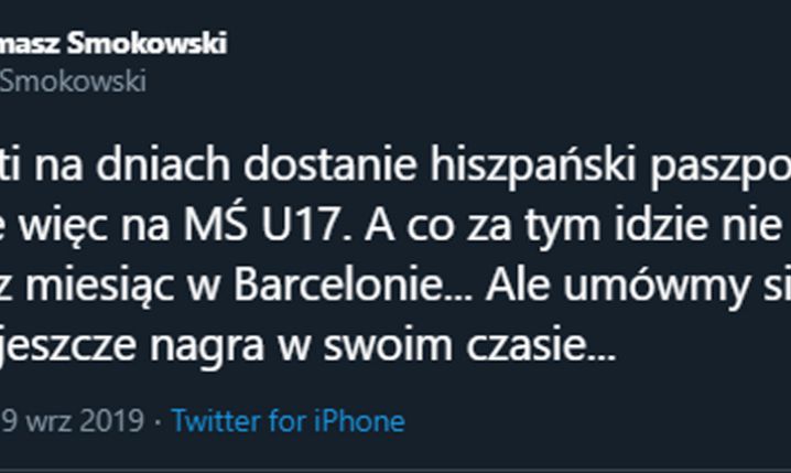 Ansu Fati poleci z Hiszpanią na MŚ U-17